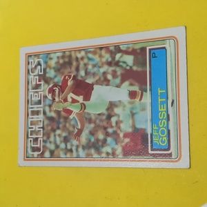 Jeff Gossett  1981 Kansas City Chiefs Football Card